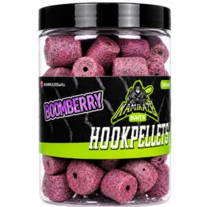 Bote de Hook Pellets Boomberry 14 mm Kamikaze Baits para pesca de carpas
