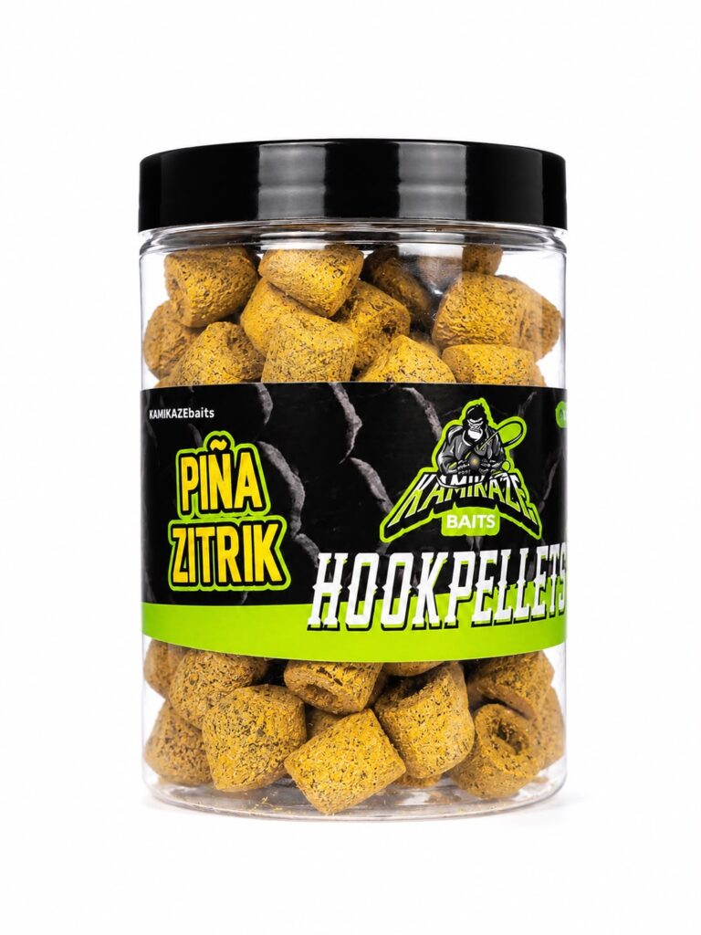 Bote de Hook Pellets Piña Zitrik 14 mm Kamikaze Baits para pesca de carpas